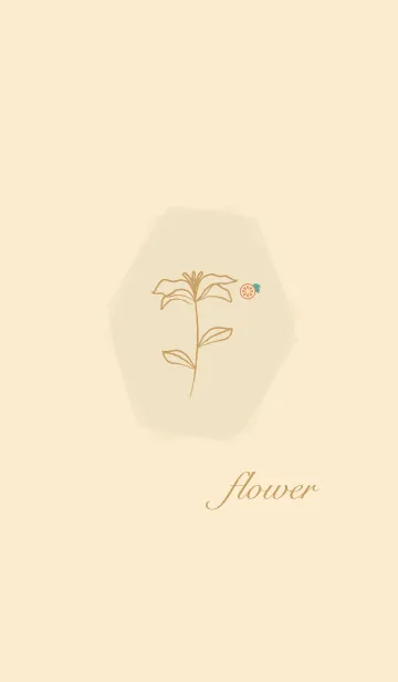 [LINE着せ替え] お花<オレンジ>イエローの画像1