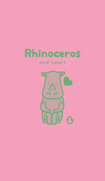 [LINE着せ替え] サイとハート フクシャピンクの画像1