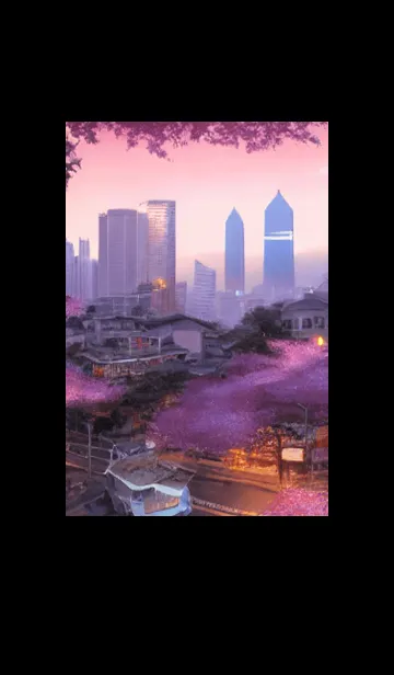 [LINE着せ替え] 和の夜桜#EI229。の画像1