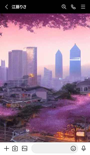 [LINE着せ替え] 和の夜桜#EI229。の画像2