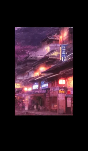 [LINE着せ替え] 和の夜桜#EI228。の画像1