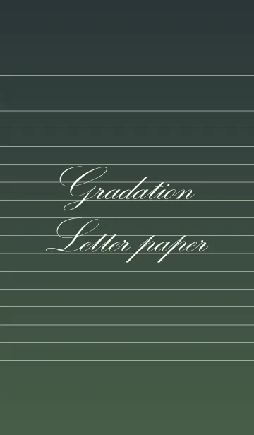 [LINE着せ替え] Gradation Letter paper - Green 3 -の画像1