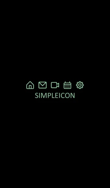 [LINE着せ替え] SIMPLE ICON -BLACK- 44の画像1