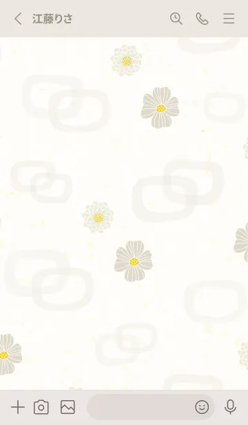 [LINE着せ替え] 花と輪27の画像2