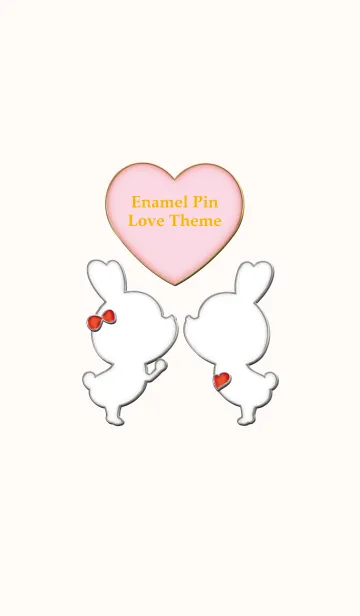 [LINE着せ替え] Enamel Pin LOVE Pair 7の画像1