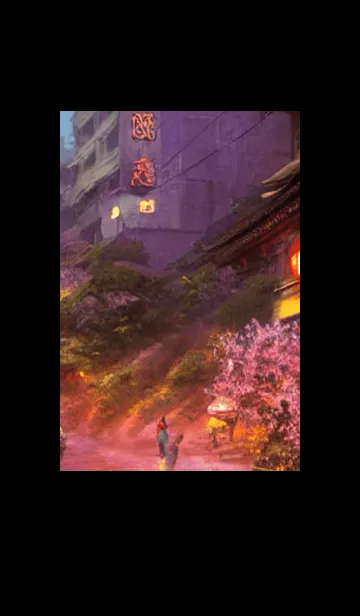 [LINE着せ替え] 和の夜桜#EJ119。の画像1