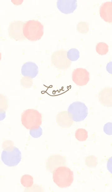[LINE着せ替え] 水彩ドット ピンクパープル14の画像1