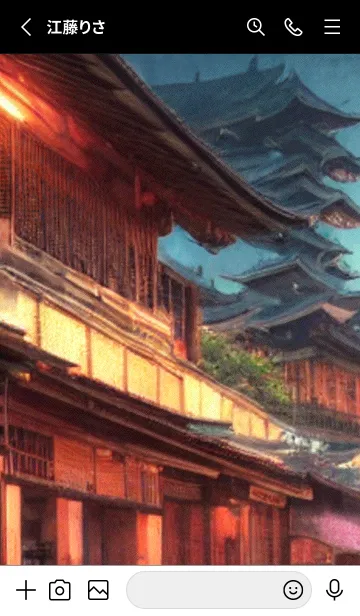 [LINE着せ替え] 和の夜桜#EJ118。の画像2