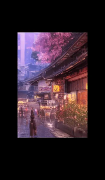 [LINE着せ替え] 和の夜桜#EJ117。の画像1