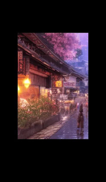 [LINE着せ替え] 和の夜桜#EJ115。の画像1