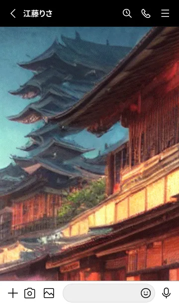 [LINE着せ替え] 和の夜桜#EJ113。の画像2