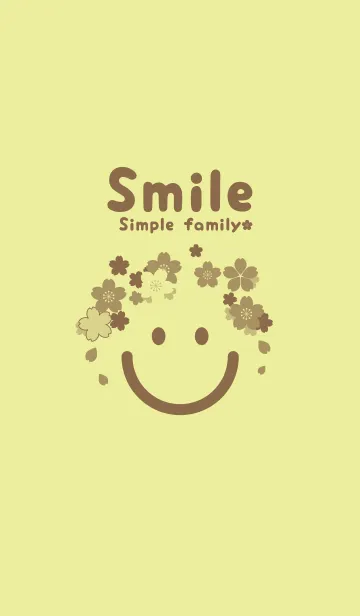 [LINE着せ替え] スマイル＆桜 ブールジョンの画像1