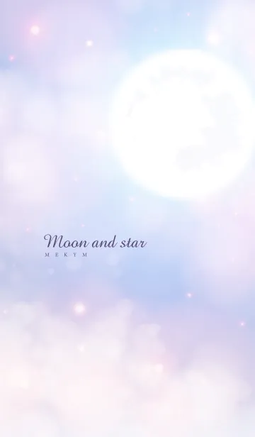 [LINE着せ替え] Moon And Star - PURPLE 27の画像1