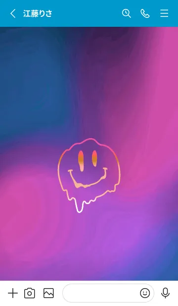[LINE着せ替え] サイケデリック スマイル _39の画像2