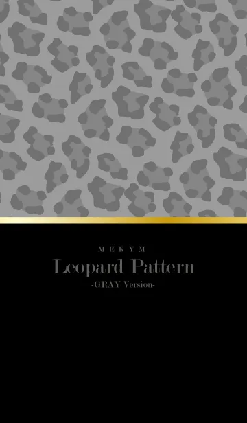 Leopard Pattern - BLACK GRAY 9の着せ替えメイン画像