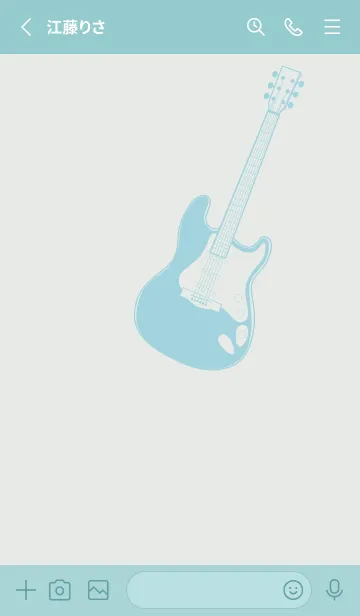 [LINE着せ替え] ELECTRIC GUITAR CLR フロスティホワイトの画像2