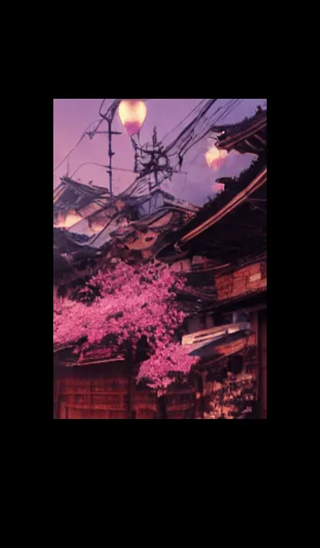 [LINE着せ替え] 和の夜桜#EK27。の画像1