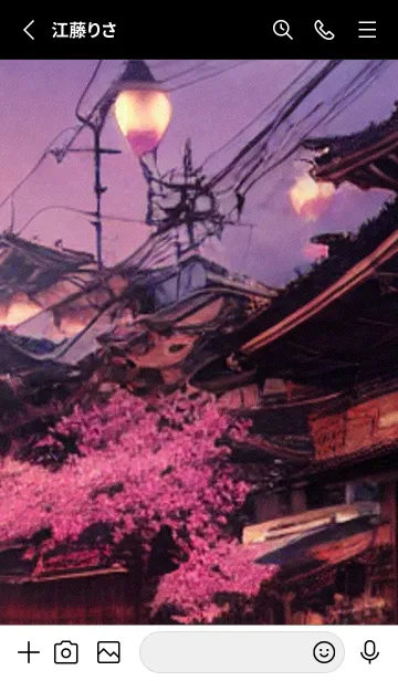 [LINE着せ替え] 和の夜桜#EK27。の画像2