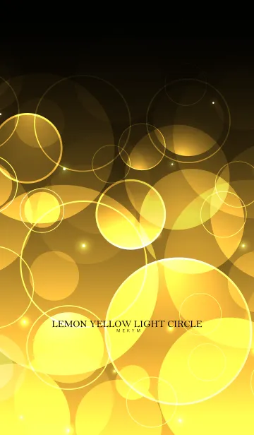 [LINE着せ替え] LEMON YELLOW LIGHT CIRCLEの画像1