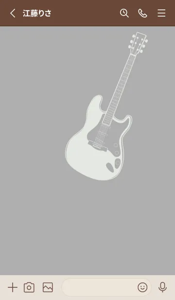 [LINE着せ替え] ELECTRIC GUITAR CLR シルバーグレイの画像2