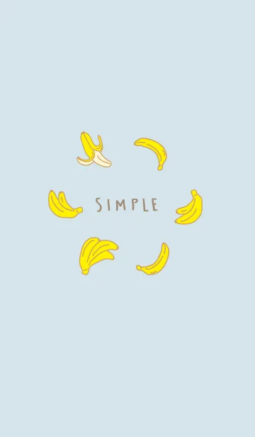 [LINE着せ替え] バナナ シンプルかわいい14の画像1