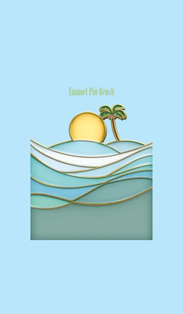 [LINE着せ替え] Enamel Pin Beach 23の画像1