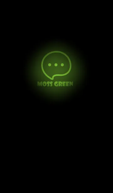 [LINE着せ替え] Moss Green Neon Theme V4 (JP)の画像1