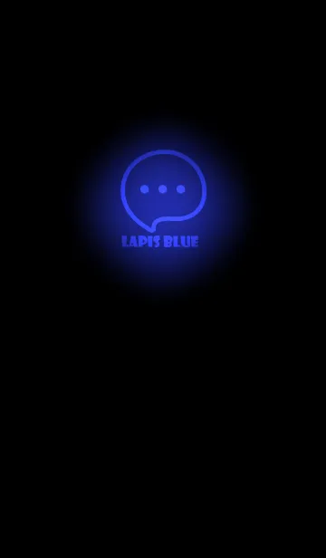 [LINE着せ替え] Lapis Blue Neon Theme V4 (JP)の画像1