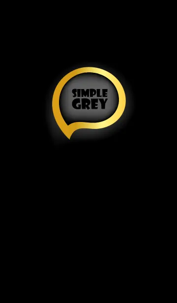 [LINE着せ替え] Gray Gold Black Theme (JP)の画像1