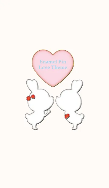 [LINE着せ替え] Enamel Pin LOVE Pair 8の画像1