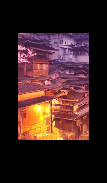 [LINE着せ替え] 和の夜桜#EJ130。の画像1