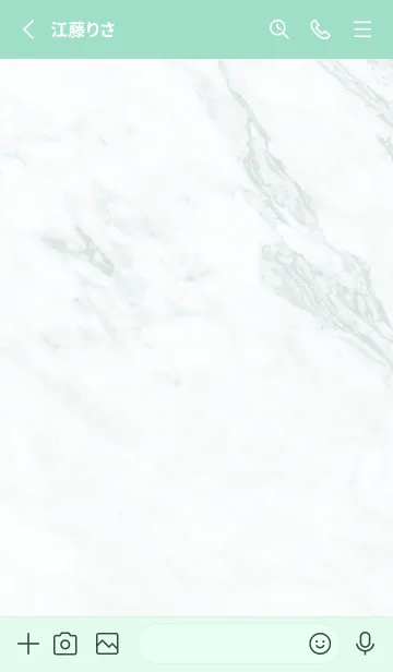 [LINE着せ替え] ライムグリーン : marble iconの画像2