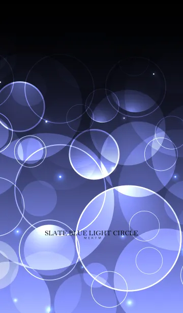 [LINE着せ替え] SLATE BLUE LIGHT CIRCLEの画像1