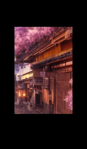 [LINE着せ替え] 和の夜桜#EJ124。の画像1