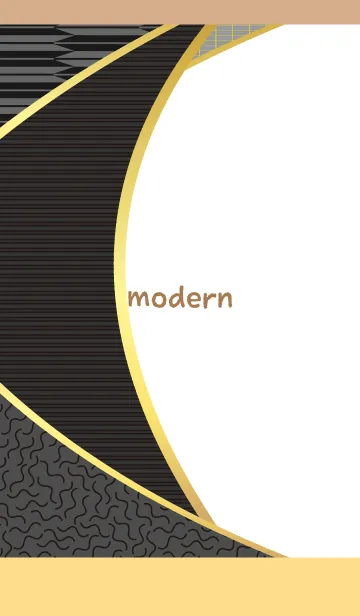 [LINE着せ替え] モダンな着せかえ 薄茶と黄色の画像1