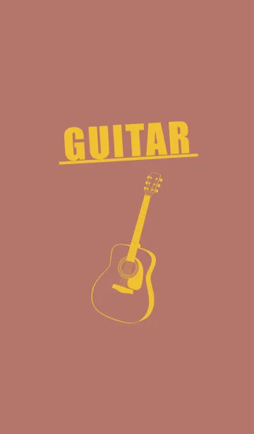 [LINE着せ替え] GUITAR COLOR  ブラウンゴールドの画像1