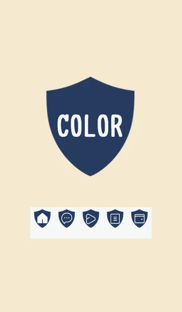 [LINE着せ替え] beige color Y25の画像1