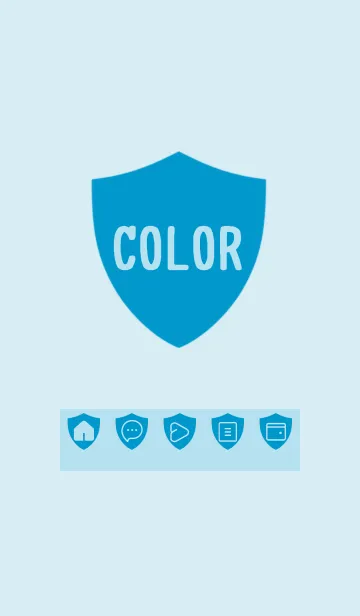 [LINE着せ替え] blue color Y22の画像1