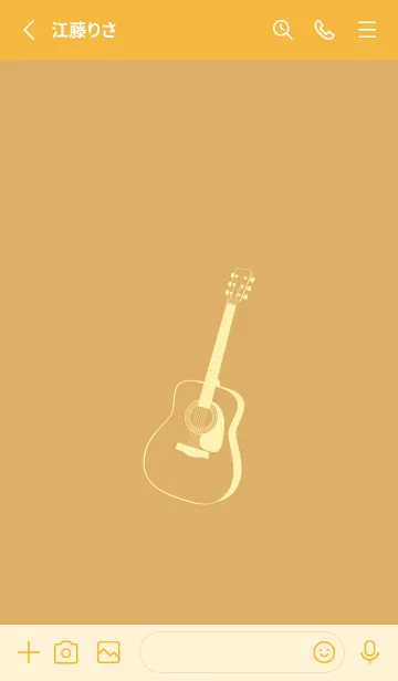 [LINE着せ替え] GUITAR COLOR  飴色の画像2