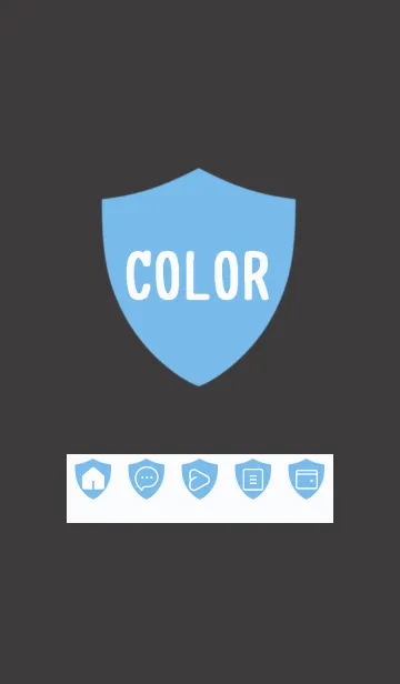 [LINE着せ替え] blue color Y25の画像1