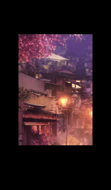 [LINE着せ替え] 和の夜桜#EK217。の画像1