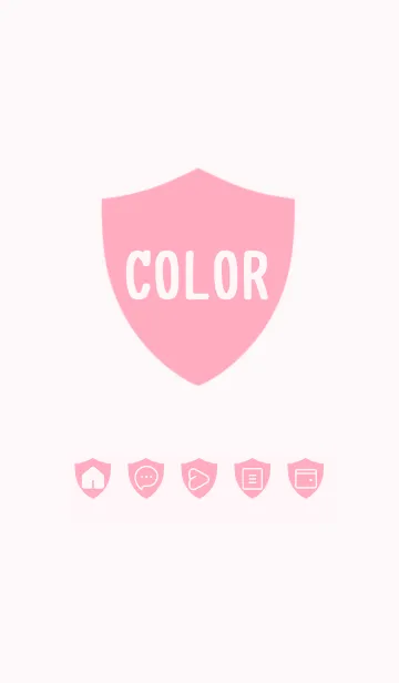 [LINE着せ替え] pink color Y24の画像1