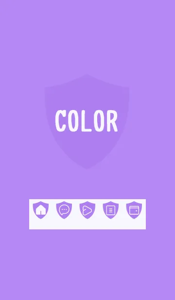 [LINE着せ替え] purple color Y21の画像1