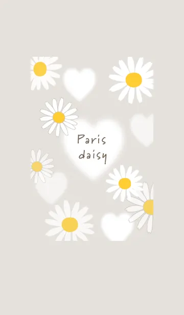 [LINE着せ替え] お洒落なマーガレット♡brown02_1の画像1