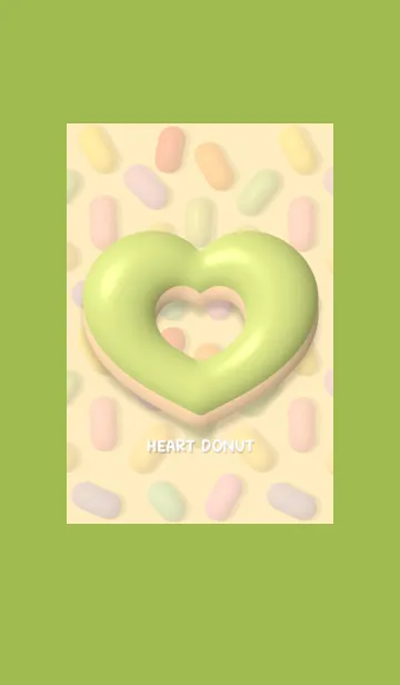 [LINE着せ替え] Heart Donut Cute Theme 4の画像1