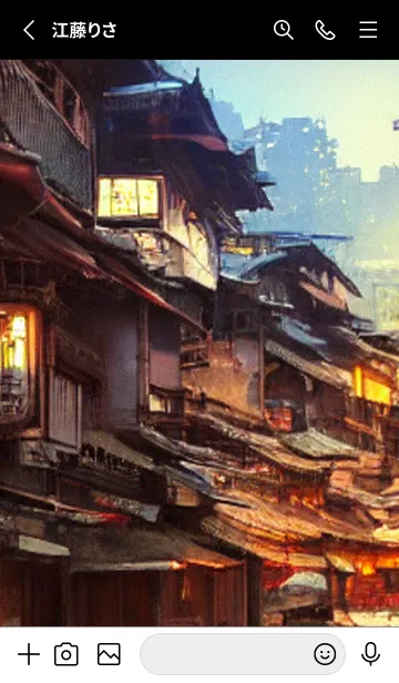 [LINE着せ替え] 和の夜桜#EL39。の画像2