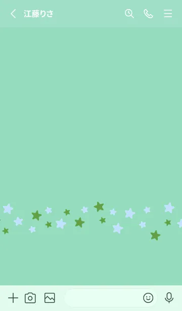 [LINE着せ替え] シンプル カラー スター 43の画像2