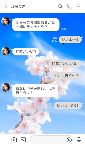 [LINE着せ替え] Sakura & Ladybird #2-10の画像3