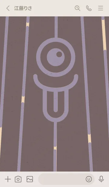 [LINE着せ替え] カラ傘オバケ KabeMon古寺09版の画像2