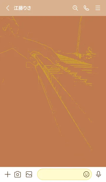 [LINE着せ替え] ピアノ演奏  駱駝色の画像2